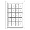 Hung Window
8-over-12
Unit Dimension 40" x 61"
7/8" SDL